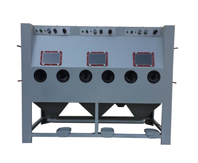 ZC-SDB124B多工位手动喷砂机